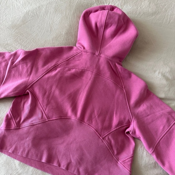 Lululemon Scuba Oversized Half-Zip Hoodie Pink Blossom - Picture 2 of 12